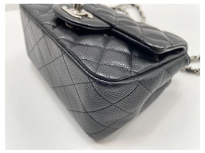 Borsa a Spalla Chanel Mini Matelassé Nero - vista 6