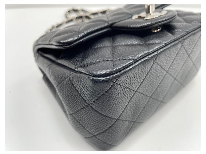 Borsa a Spalla Chanel Mini Matelassé Nero - vista 7