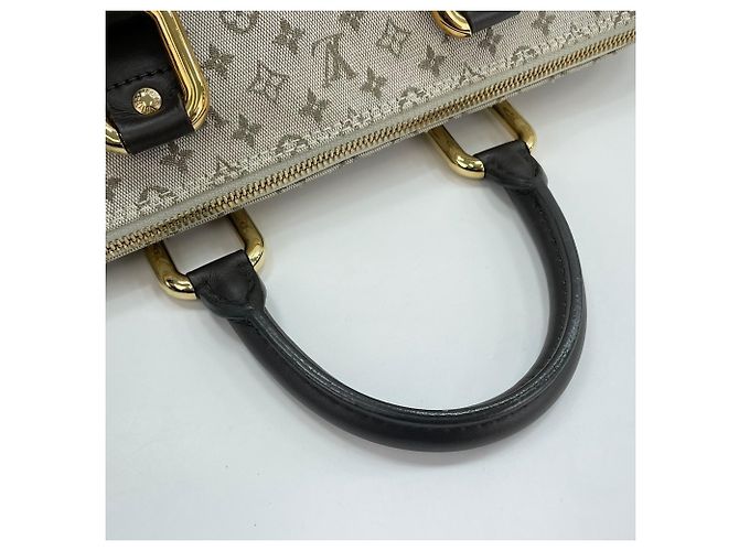 Borsa lunga Louis Vuitton Alma in Khaki Cachi - vista 12