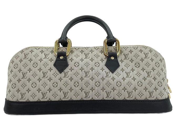 Borsa lunga Louis Vuitton Alma in Khaki Cachi - vista 2