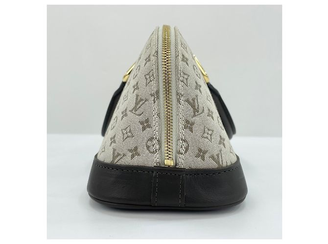 Borsa lunga Louis Vuitton Alma in Khaki Cachi - vista 5