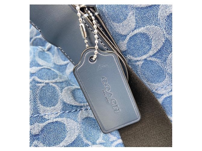 Borsa Tote 2-Way Coach Tour Blu - vista 13