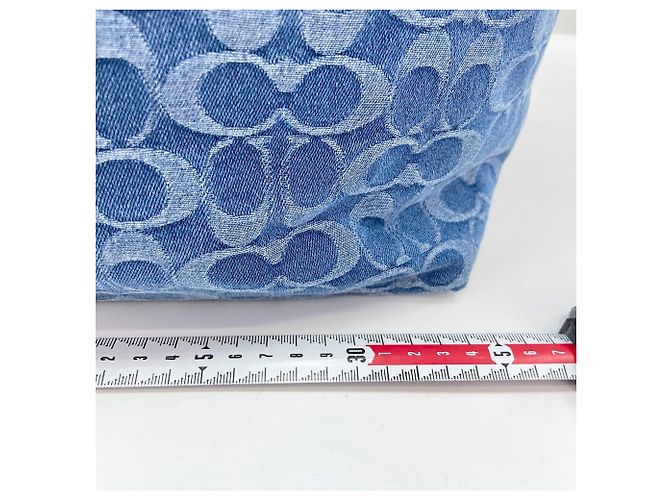 Borsa Tote 2-Way Coach Tour Blu - vista 4