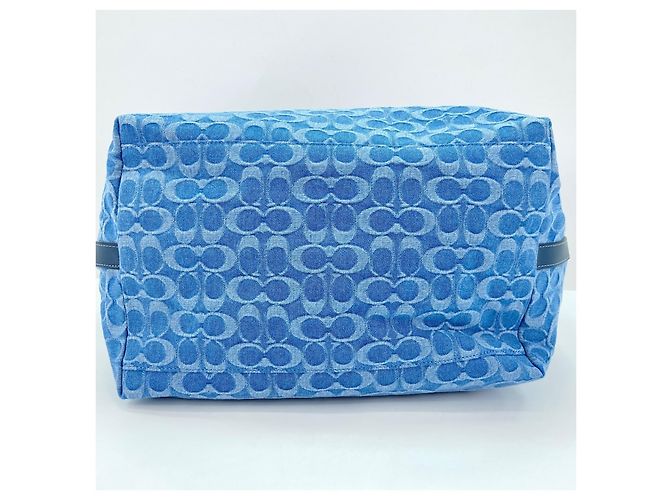 Borsa Tote 2-Way Coach Tour Blu - vista 7