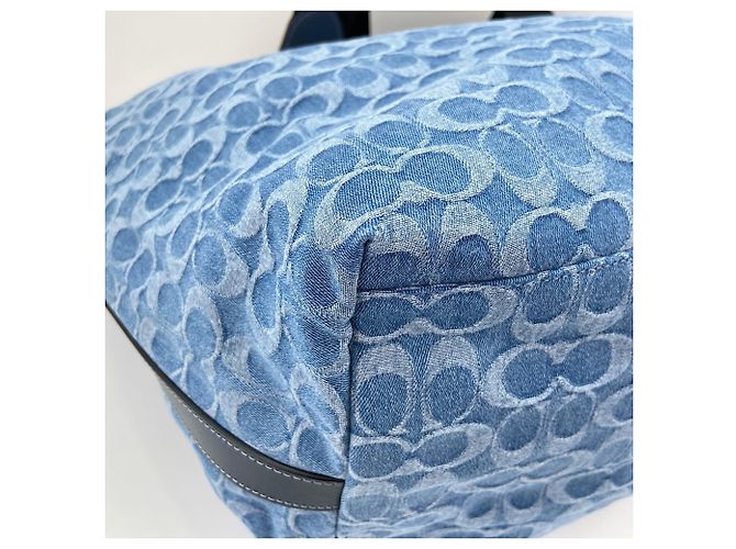 Borsa Tote 2-Way Coach Tour Blu - vista 9