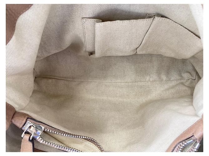 Borsa Tote Gucci Bamboo Rosa Beige - vista 12