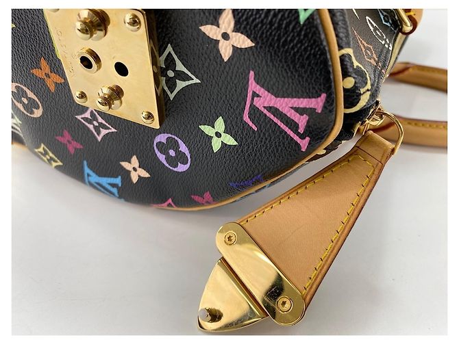 Borsa Louis Vuitton x Takashi Murakami Speedy 40 Nero Multicolore - vista 12