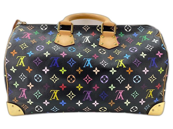 Borsa Louis Vuitton x Takashi Murakami Speedy 40 Nero Multicolore - vista 2