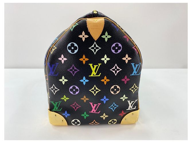 Borsa Louis Vuitton x Takashi Murakami Speedy 40 Nero Multicolore - vista 4