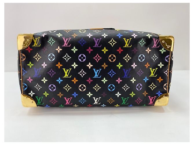 Borsa Louis Vuitton x Takashi Murakami Speedy 40 Nero Multicolore - vista 5
