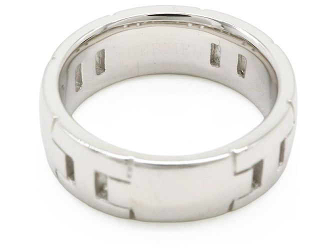 Ring Anillo Hercules Hermès en oro blanco de 18K Plata - vista 5