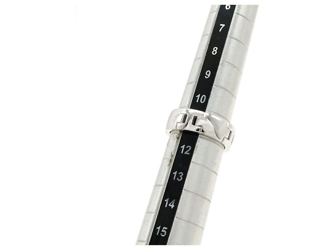 Ring Anillo Hercules Hermès en oro blanco de 18K Plata - vista 7