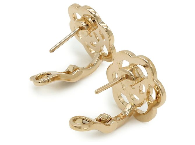 Orecchini Camellia Chanel in oro rosa 18K - vista 4