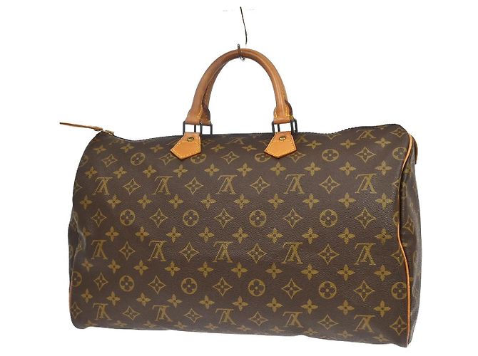 Louis Vuitton Speedy Monogram Canvas 40 Castaño - vista 2