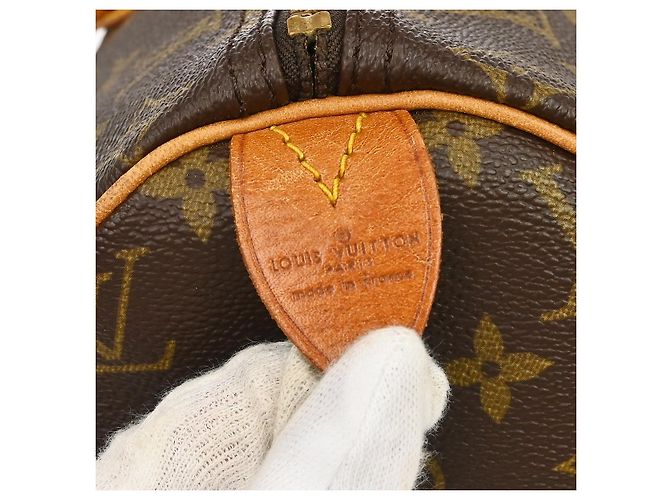 Louis Vuitton Speedy Monogram Canvas 40 Castaño - vista 4