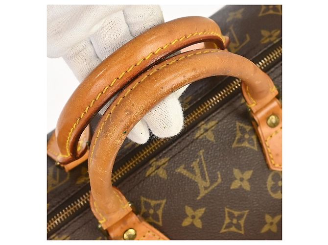 Louis Vuitton Speedy Monogram Canvas 40 Castaño - vista 6