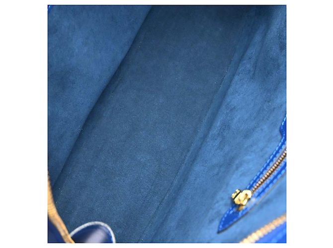 Louis Vuitton Lussac in pelle Epi Blu - vista 3