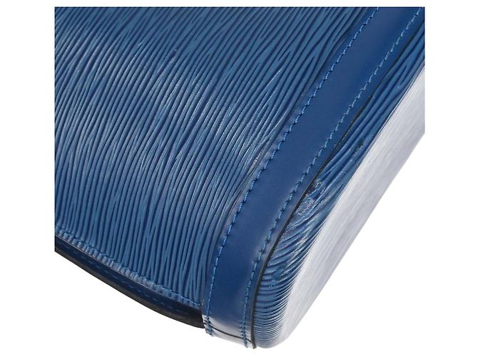 Louis Vuitton Lussac in pelle Epi Blu - vista 6