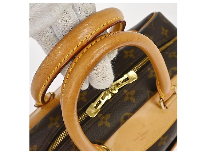 Louis Vuitton Deauville Monogram Canvas 34 Marrone - vista 6