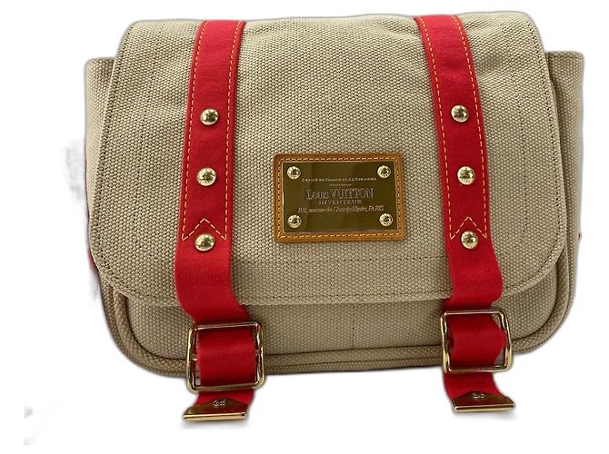 Borsa a Spalla Louis Vuitton Antigua Buzas PM Beige - vista 2