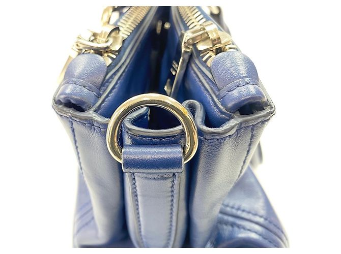 Prada Handtasche 2-Way Blau - Ansicht 12