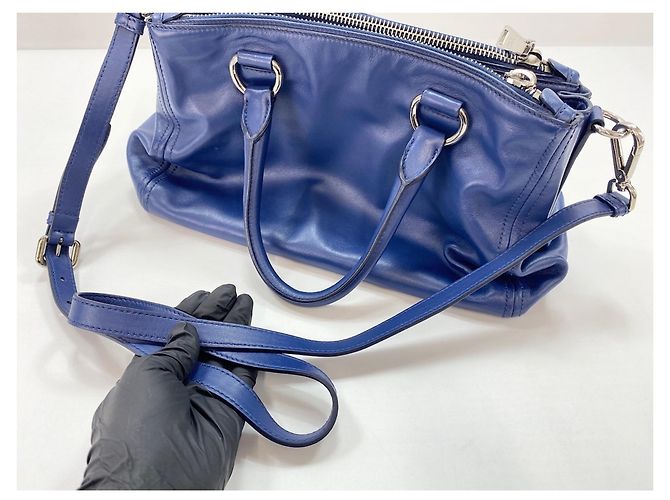 Prada Handtasche 2-Way Blau - Ansicht 15