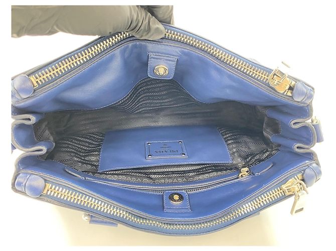 Prada Handtasche 2-Way Blau - Ansicht 16