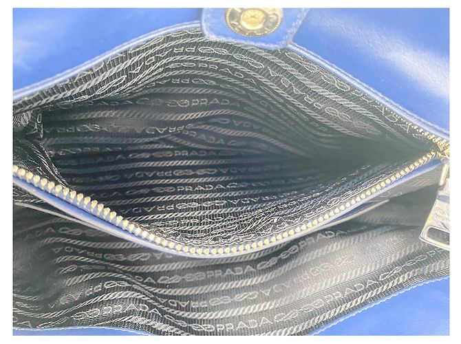 Prada Handtasche 2-Way Blau - Ansicht 18