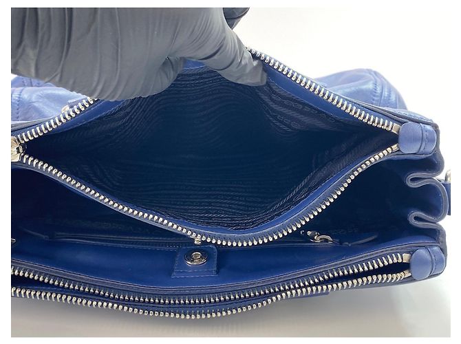 Prada Handtasche 2-Way Blau - Ansicht 19
