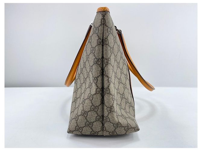 Borsa Tote Gucci beige e arancione - vista 4