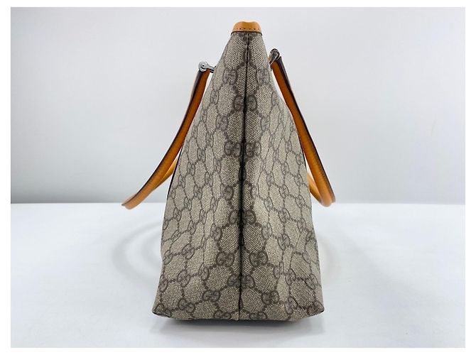 Borsa Tote Gucci beige e arancione - vista 5