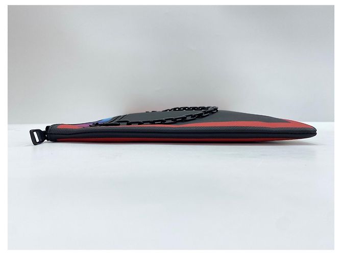 Clutch Louis Vuitton Virgil Abloh Nero Multicolore - vista 3