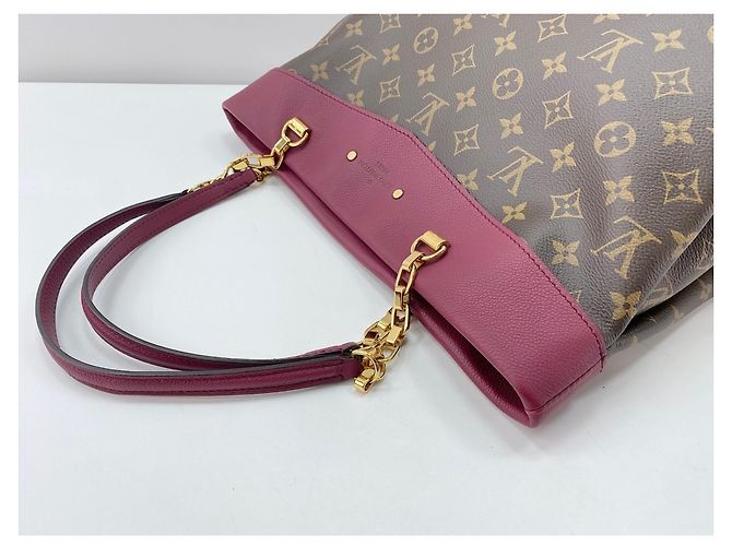 Borsa Tote Pallas Shopper Louis Vuitton Marrone - vista 9