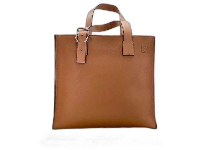 Borsa a tracolla tote Loewe Buckle Zip Marrone - vista 13