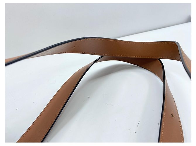 Borsa a tracolla tote Loewe Buckle Zip Marrone - vista 9
