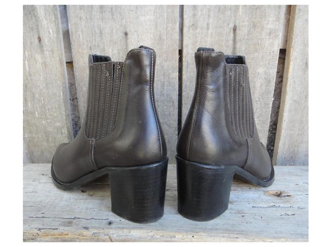 Autre Marque Fabio Rusconi Botines de cuero marrón Castaño - vista 5