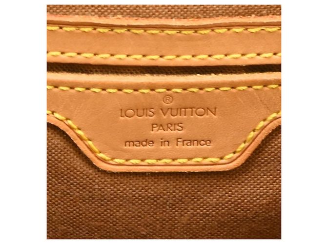 Louis Vuitton Vintage Montsouris Monogram Canvas GM Marron - vue 4