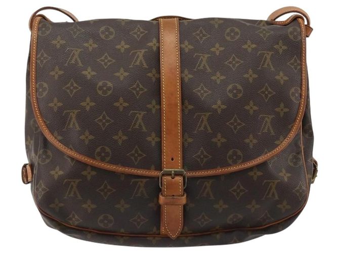 Louis Vuitton Saumur Monogram Canvas 35 Marrone - vista 2