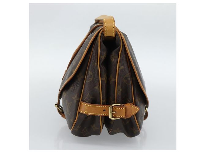 Louis Vuitton Saumur Monogram Canvas 30 Marrone - vista 4