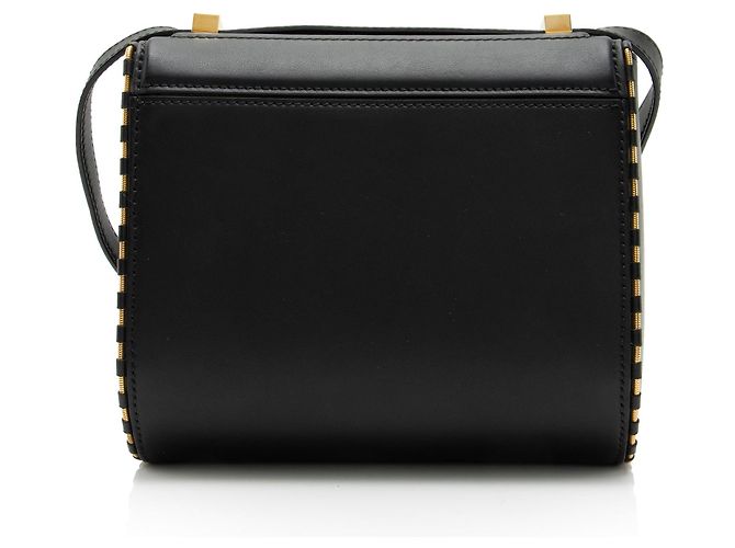 Borsa a tracolla Mini Pandora Box con bordo in catena in pelle Givenchy Nero - vista 3