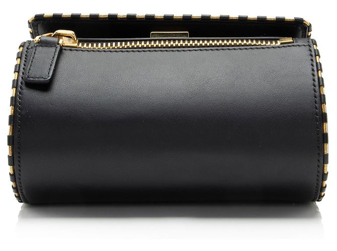 Borsa a tracolla Mini Pandora Box con bordo in catena in pelle Givenchy Nero - vista 4