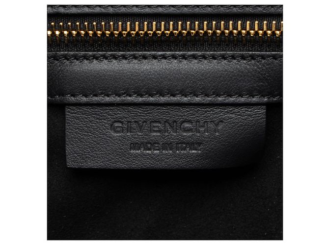 Borsa a tracolla Mini Pandora Box con bordo in catena in pelle Givenchy Nero - vista 8