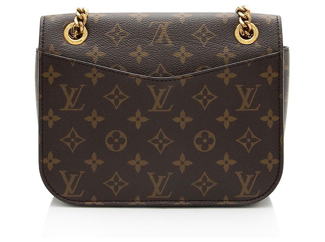 Borsa a tracolla Louis Vuitton Monogram Canvas Passy Nero - vista 3