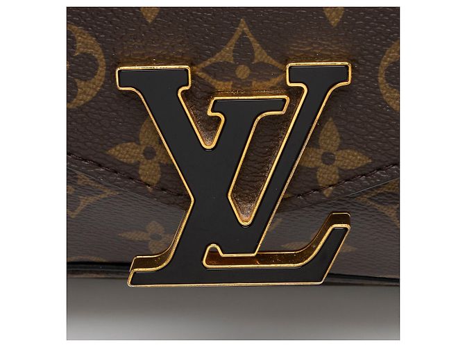 Borsa a tracolla Louis Vuitton Monogram Canvas Passy Nero - vista 8
