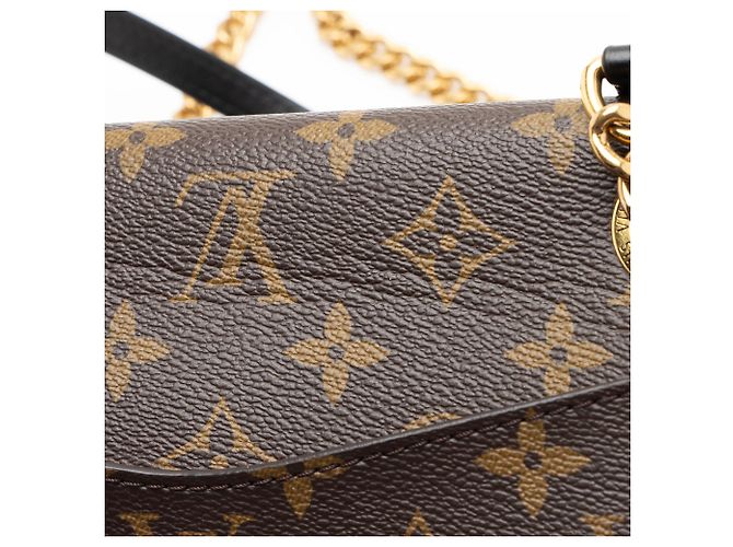 Borsa a tracolla Louis Vuitton Monogram Canvas Passy Nero - vista 9