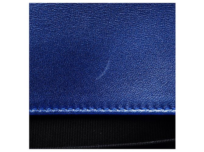 Borsa Boy Small in vernice metallizzata Chanel Blu - vista 10