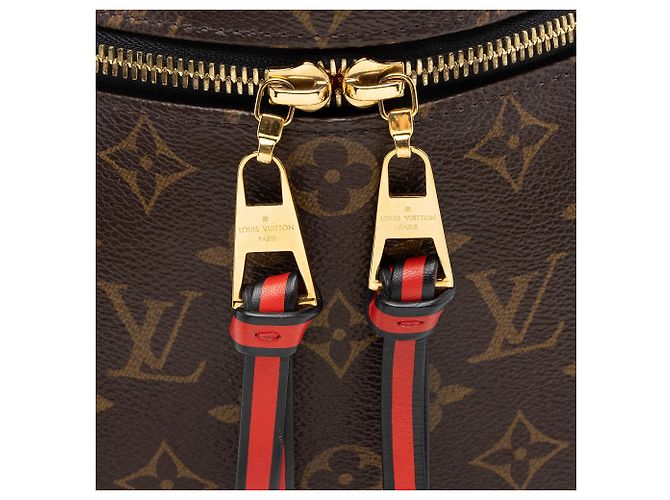 Borsa a tracolla Louis Vuitton Monogram Canvas Tuileries Besace Marrone - vista 10