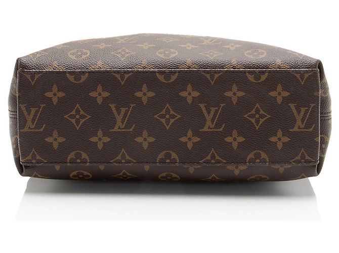 Borsa a tracolla Louis Vuitton Monogram Canvas Tuileries Besace Marrone - vista 4