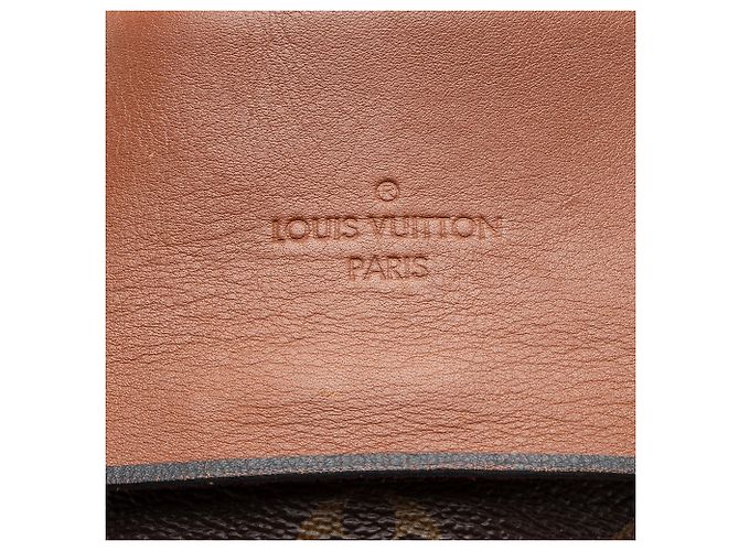 Borsa a tracolla Louis Vuitton Monogram Canvas Tuileries Besace Marrone - vista 9