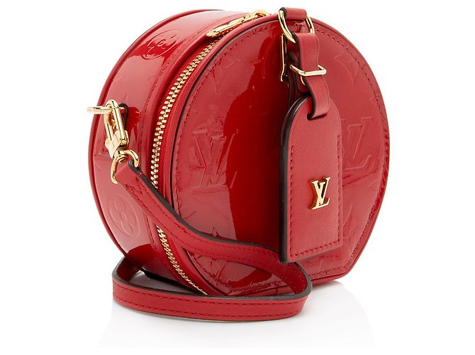Louis Vuitton Monogram Vernis Boite Chapeau Mini Shoulder Bag Rosso - vista 2
